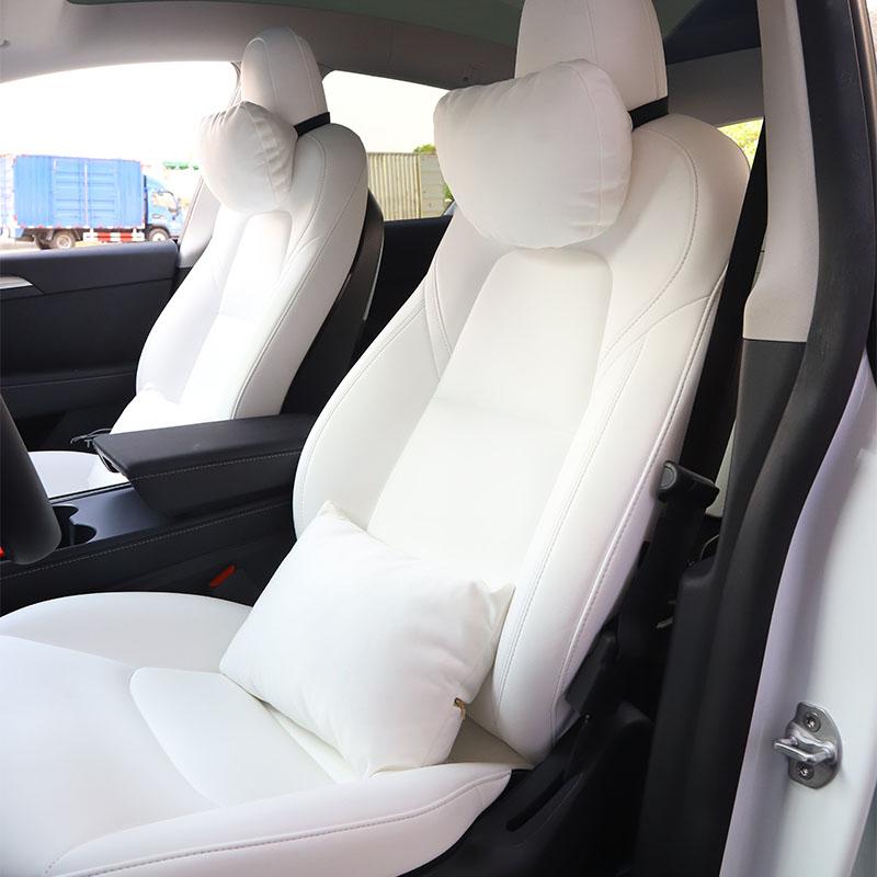 Dla Tesla Model 3 Model Y Miękka Pamięć Zagłówek Siedziska Samochodowego Poduszka Pod Szyję Wygodna Poduszka Wysokiej jakości Samochodowa