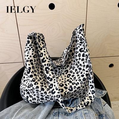 Modische Tasche aus Leopardenstoff, koreanischer lässiger Stil, große Kapazität, lässige Umhängetasche
