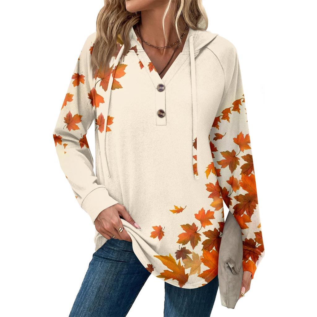 Women's Fashion Women's Lightweight Long Sleeve Pullover With Pockets Preppy Graphic Hoodie