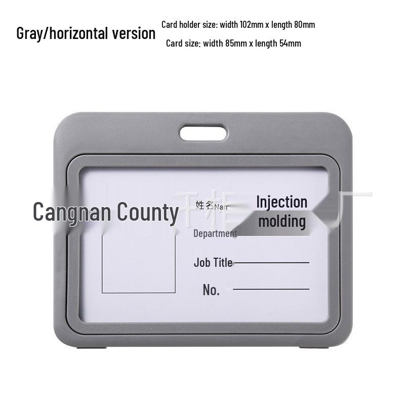 Double-Sided Transparent Colored ID Badge Holder Sleeve