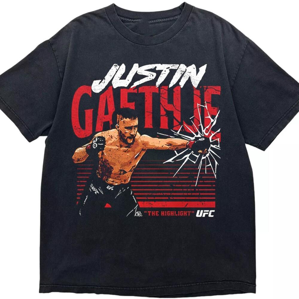 Rare Justin Gaethje Cotton Men All Size 9D678 Unisex T-Shirt M