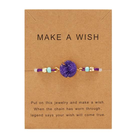 Unisex Bracelet Imitation Natural Stone Adjustable Men Women Korean Style Wear-resistant Bracelet Jewelry Gifts