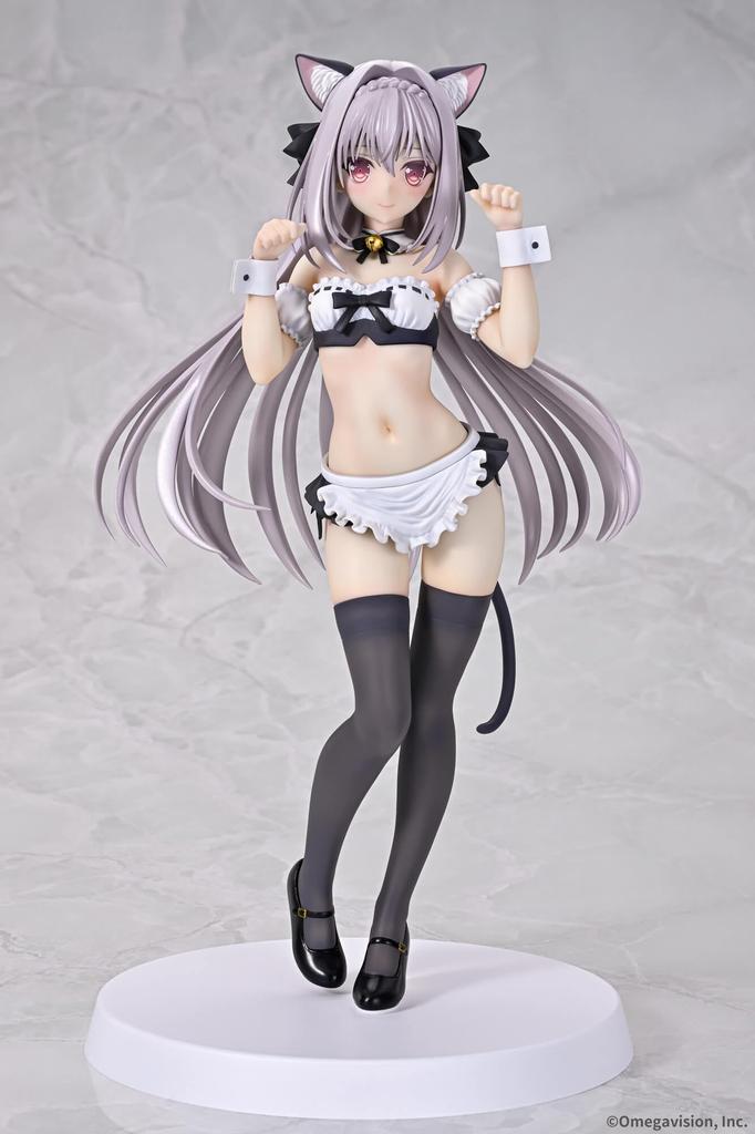 Tsuki ni Yorisou Otome no Sahou Sakurakoji Luna Cat Ear Maid Scale PVC Painted Complete Figure Q-six 1/6