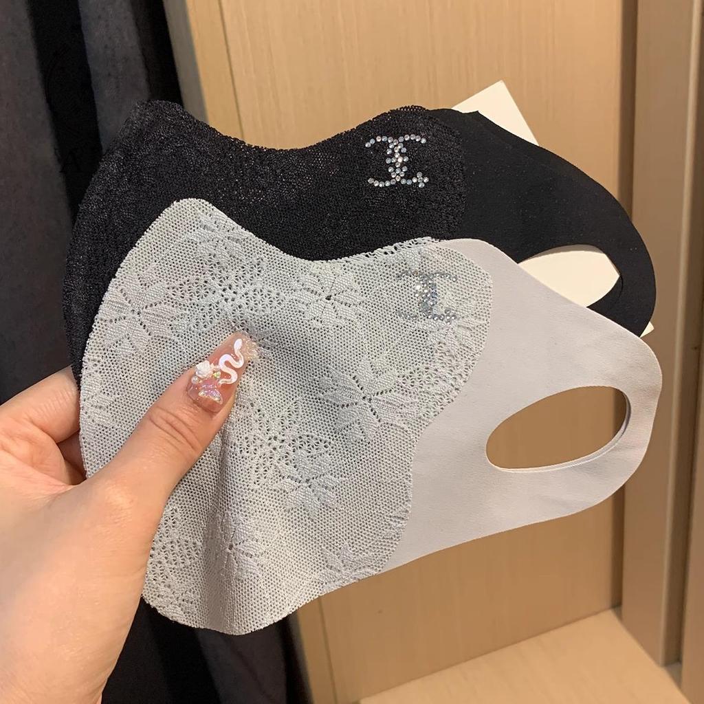 Elegante 3D-Spitzen-Sonnenmaske mit Augenschutz - Dünn, UV-Schutz, Eisseide für den Sommer