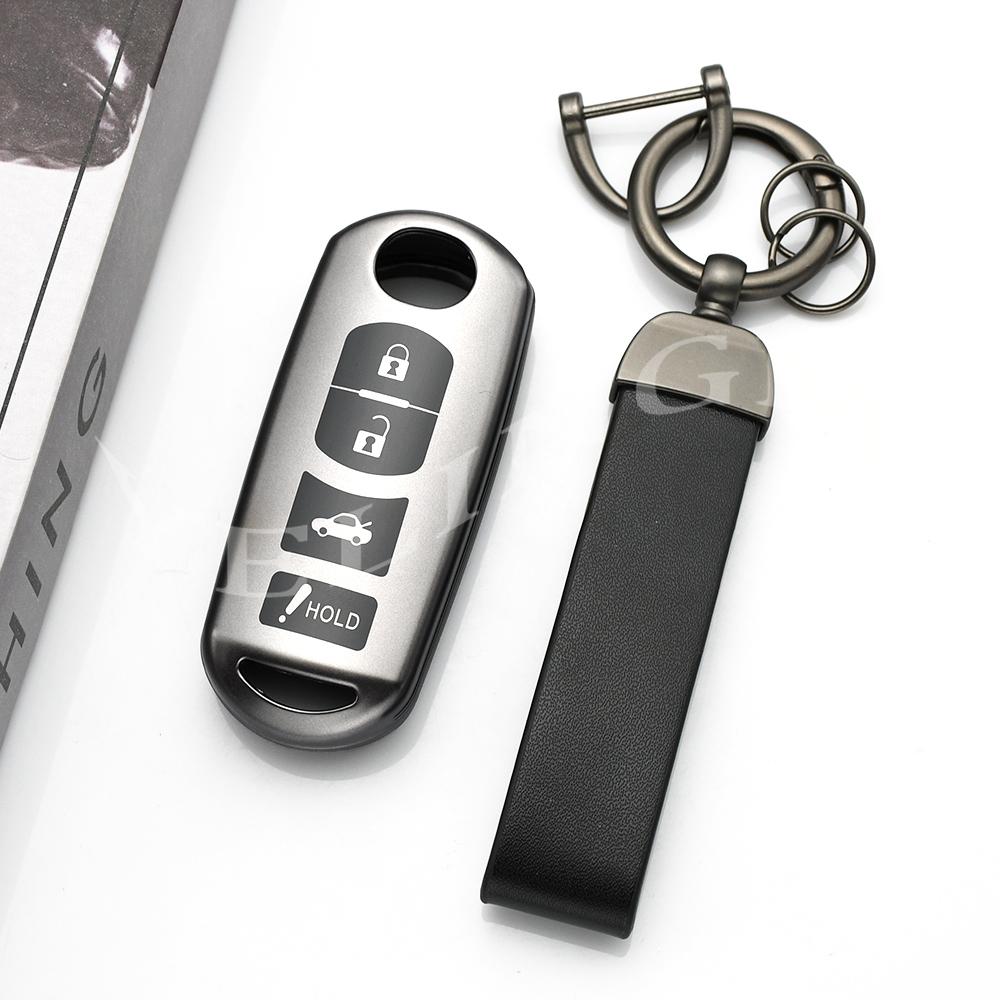 2 3 4 Button For Mazda 2 3 6 Demio Atenza Axela Cx-5 Cx5 Cx-3 Cx7 Cx-9 3 4 Cx30  -  Tpu Car Key Case Key Cover Keychain