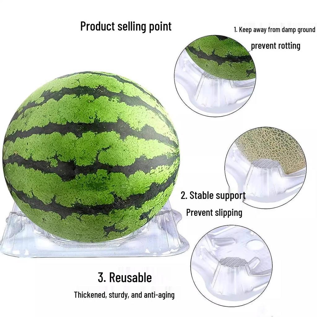 30 pcs Watermelon Support Trays - Durable Plastic Melon Holders for Garden Planting