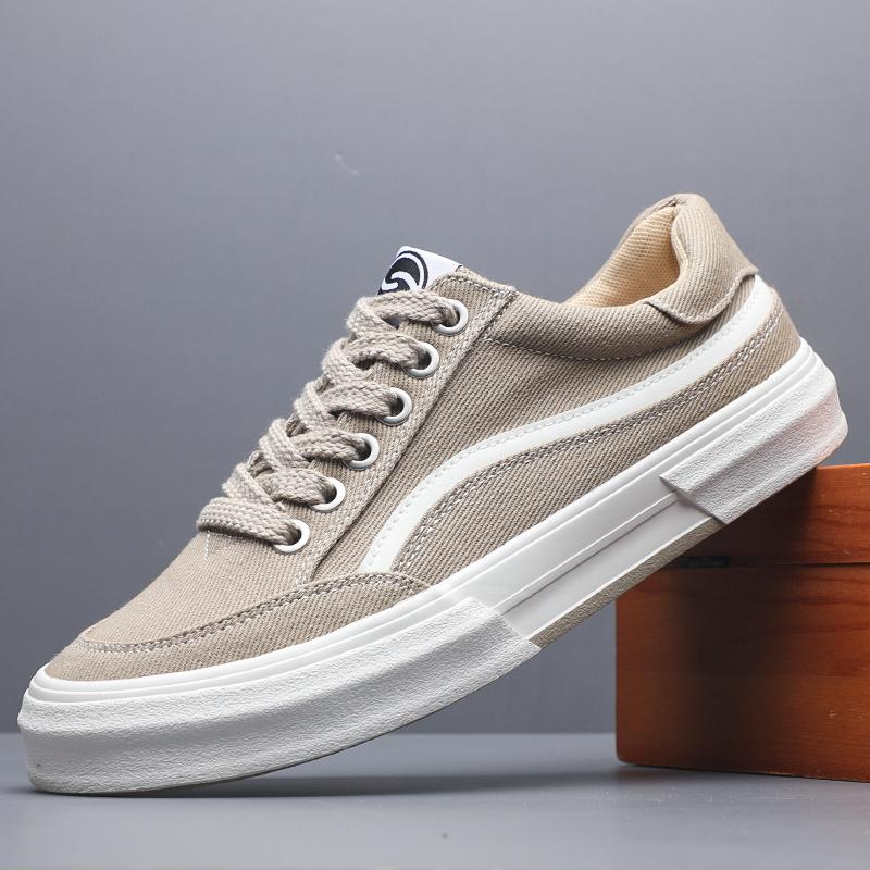 Fashion Men's Spring Wear-Resistant Trendy Canvas Versatile New Soft Sole Comfortable Casual Shoes Slip on Men's Casual Shoes SS25821