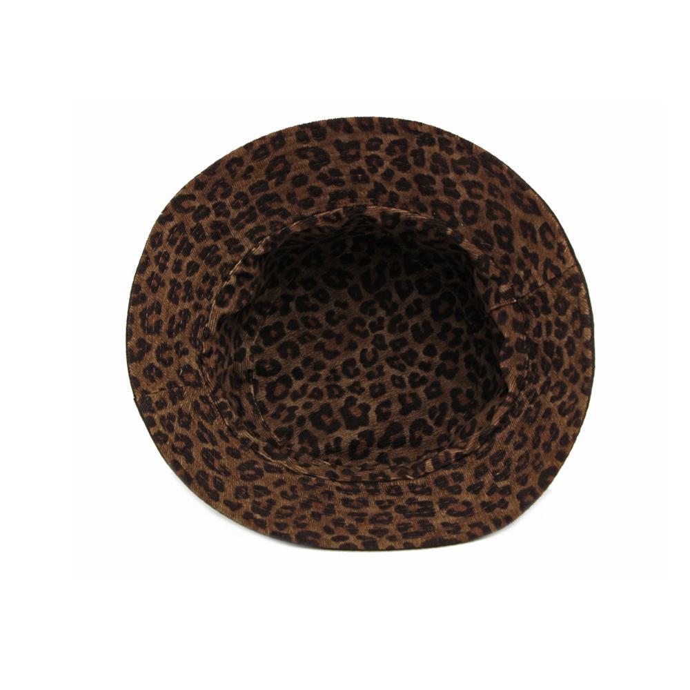 Damen Herbst Winter Leopard Fischerhut Outdoor Sonnenschutz Sonnenhut Eimerhut Basin Hut