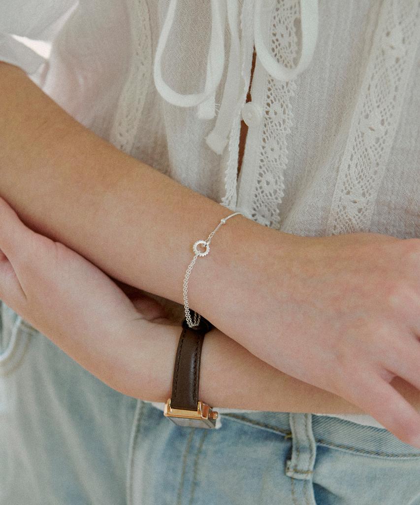 St.Scott London Circle Layered Bracelet / Stj-Bb1592Wg
