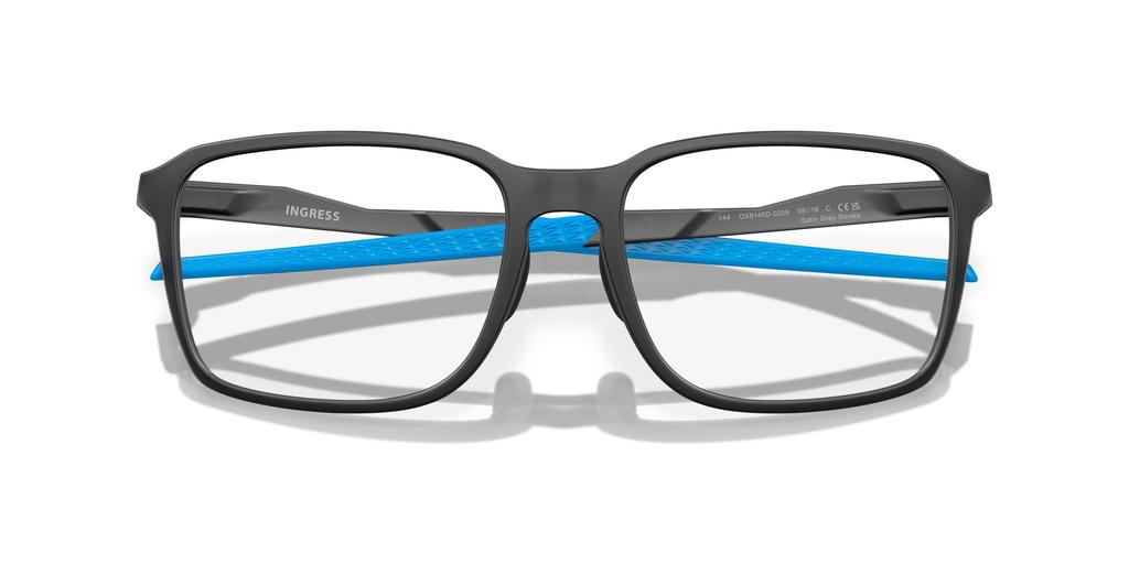 Oakley OX8145D Ingress Asian Design Prescription Satin Grey 58 Glasses, Smoke,