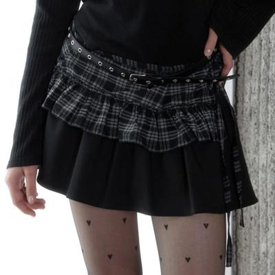 PINK PINEAPPLE BUDDY SIMPLE EYELET BELT_BLACK