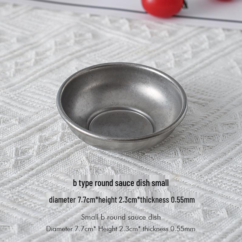 Koreanisches BBQ Edelstahl Würzteller für den Heim- und Gewerbegebrauch