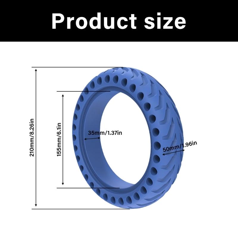 Long Lasting Non Pneumatic 8.5x2 Scooter Tire Wear Resistant Anti Slip Solid Rubber Wheel Suitable for M365 Urban Riding