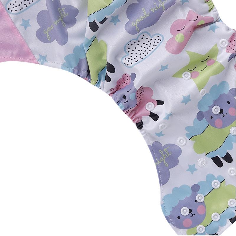 Přeshraniční dětské bambusové uhlí omyvatelné látkové pleny - Kapesní pleny s digitálním potiskem