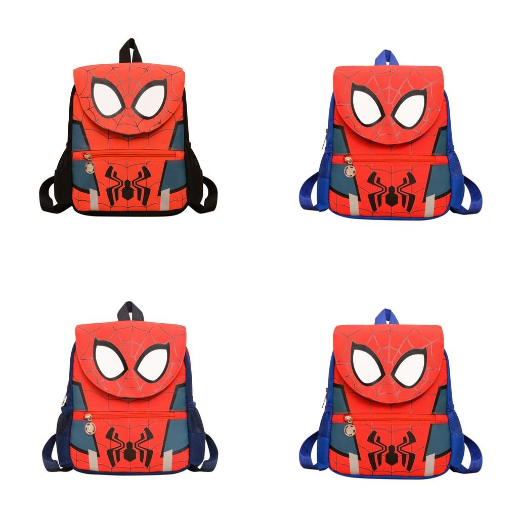 Cartoon Spider Man Pattern Kids Backpack With Breathable Oxford Fabric For Elementary School Students
