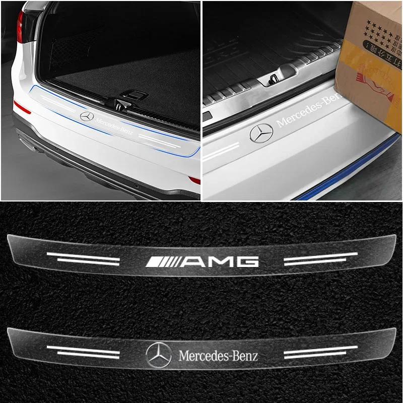 AABGT1 1Pcs Transparent Car Trunk Badge Protective 3D Sticker For Mercedes Benz AMG C200L GLC B/C/E/S Class A Class C200L GLC GLK CLA