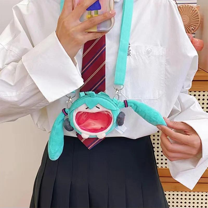 Hatsune Miku Transparent Itabag Backpack Plush Anime Shoulder Crossbody Bag Cartoon Gift For Girls