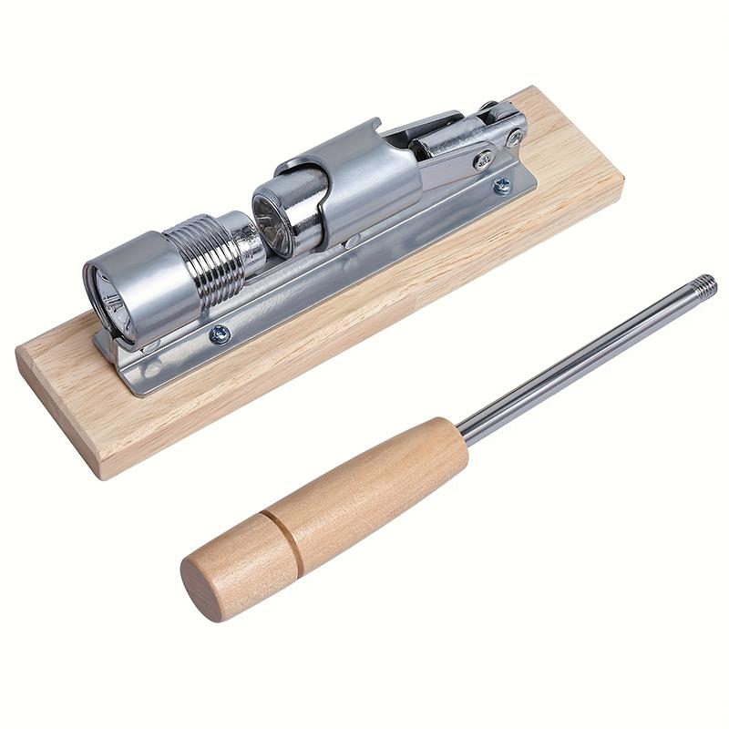 

1pc Outdoor Multifunctional Tool Walnut/hawaiian Nut Universal Heavy-Duty Nuts Clip Adjustable Wooden Base Manual Shell Opener