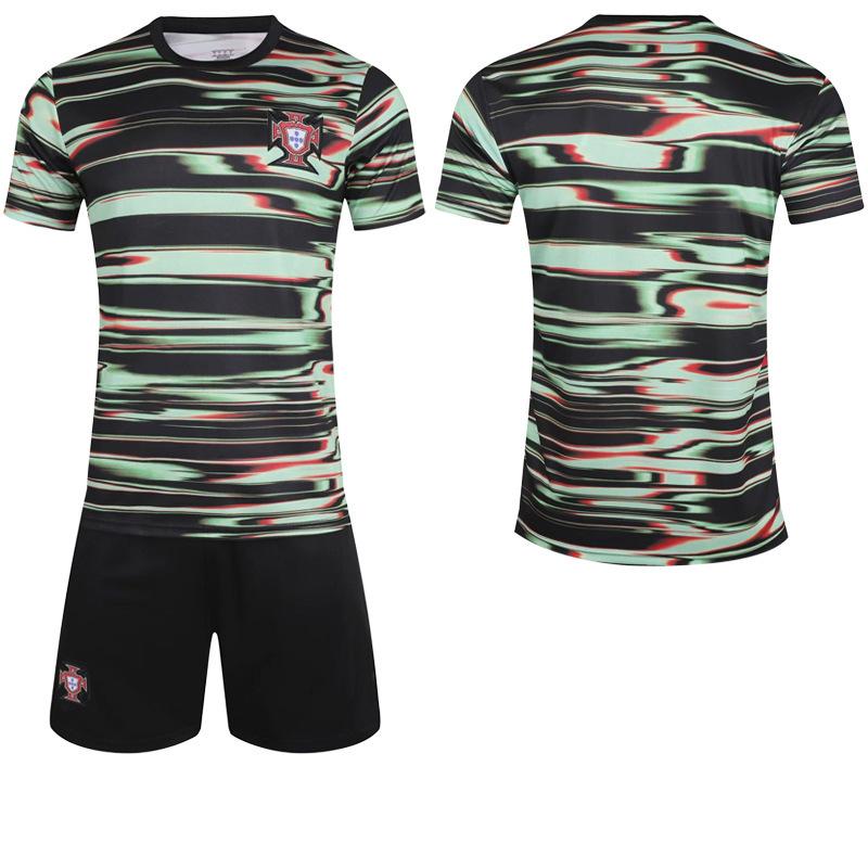 Football training clothes 2025-26 football clothes No. 7 C Luo jersey set red new 8B fee Portugal training #16