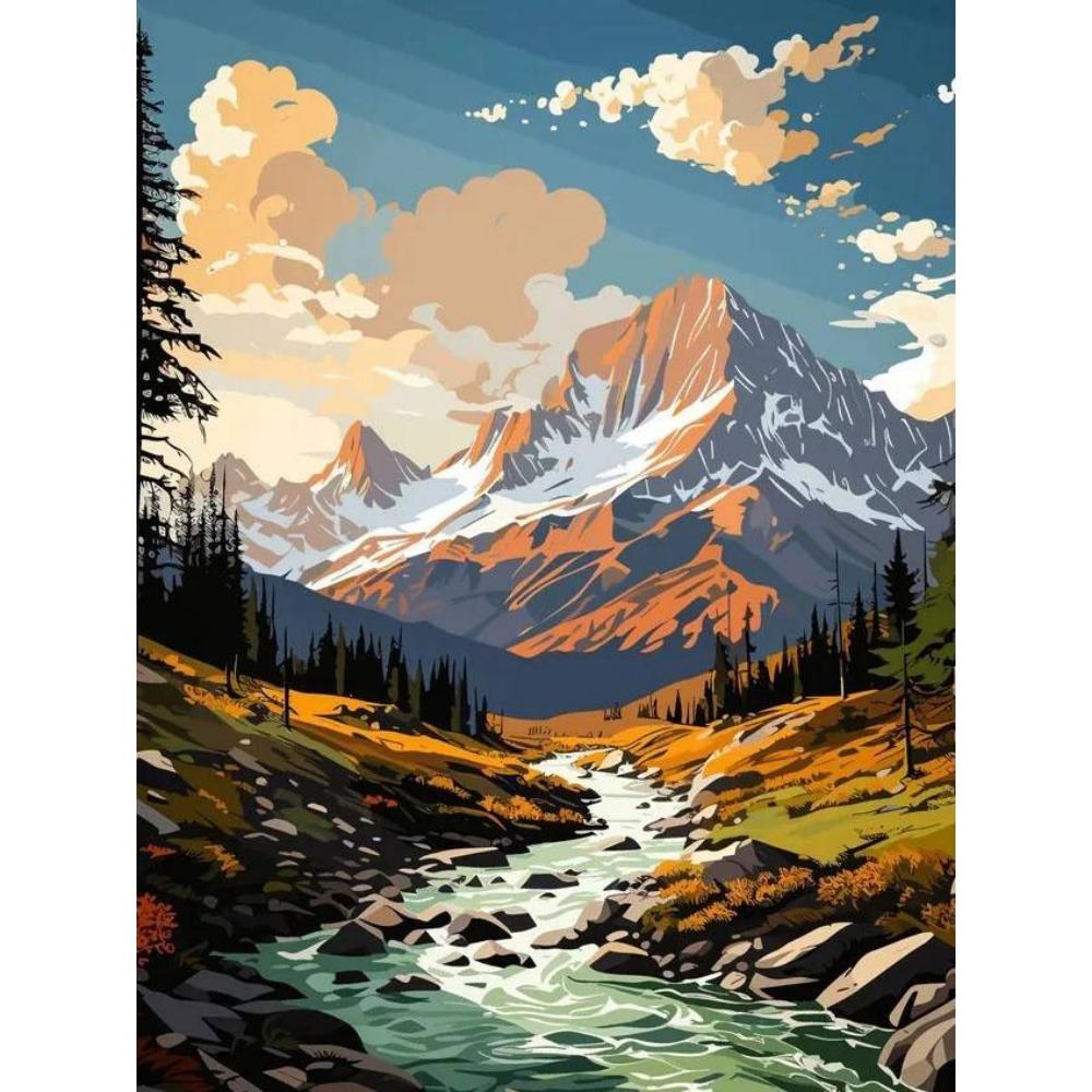 DIY full circle diamond painting Cross stitch 3D landscape home decorative art diamond painting 5d diamond art painting
