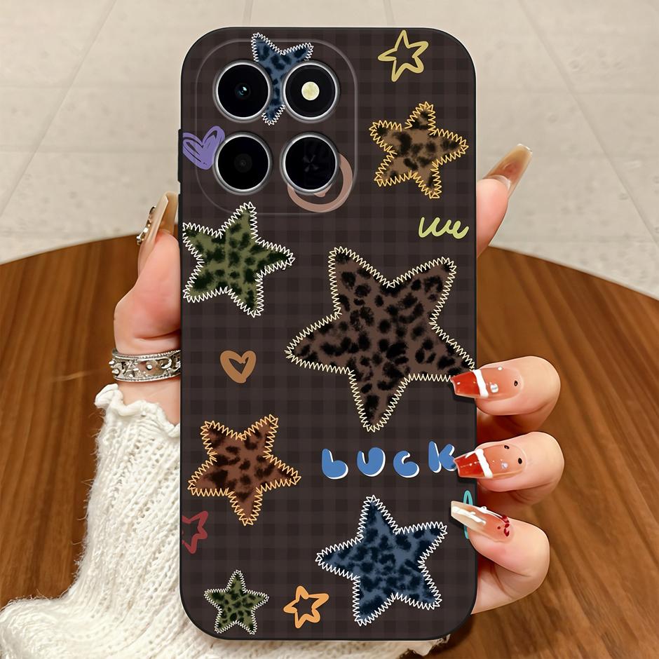 For Honor X6C X6B X6D X7D X7C Case Brilliant Flower Vintage Dyeing Anti-drop Simplicity Matte Shell For HonorX6C honorx7d Bumper