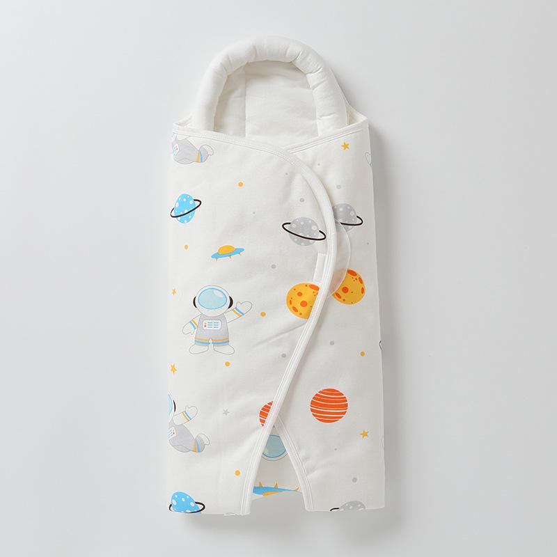 

Зимний конверт для новорожденного, детский утолщенный стеганый теплый хлопковый плед-обнимашка, конверт для мальчика и девочки, пеленание против вздрагивания