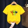 Cartoon Sprunki Cartoon Printed Summer Childrens Clothing Childrens Birthday Digital Gift Short Sleeve Top