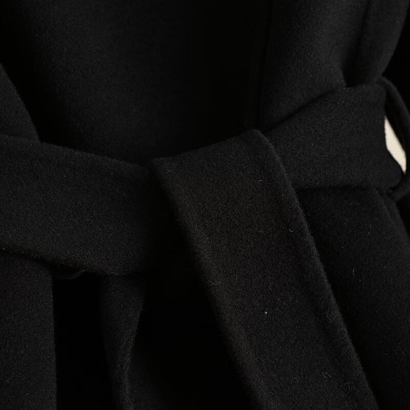 KAISER Women's Double-Faced Pure Wool Long Lapel Coat