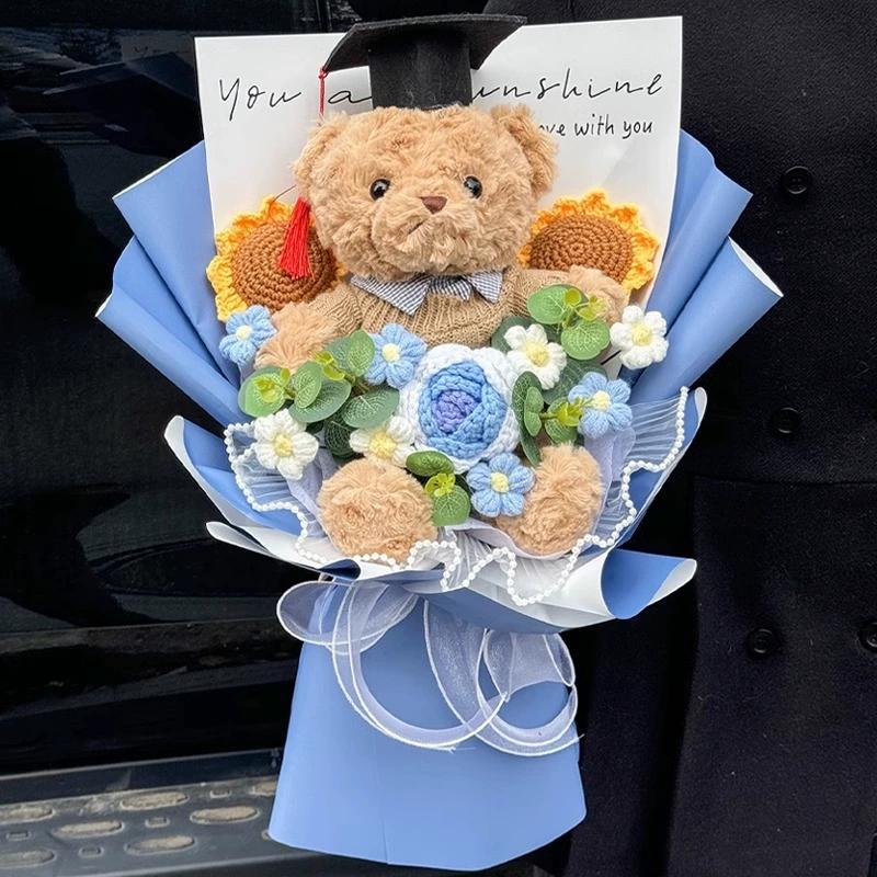 Graduation Bouquet Teacher's Day Flower Bouquet Party Favor Wedding Party Artificial Flowers Gifts Home Decor