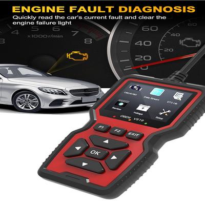 OBD2 Auto Engine Fault Diagnosis Instrument Detector Reading Card V519 Multi-language