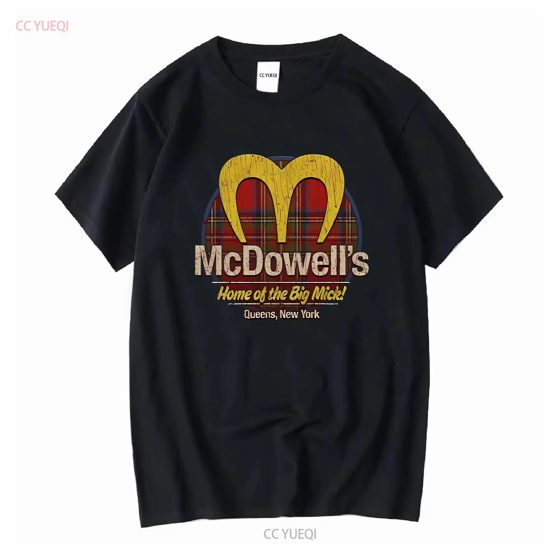 McDowell S Big Mick Plaid 1988 Vintage Unisexs T Shirt Vintage Washed Homme Soft Breathable Unisexs Tshirt Fashion Streetwear S