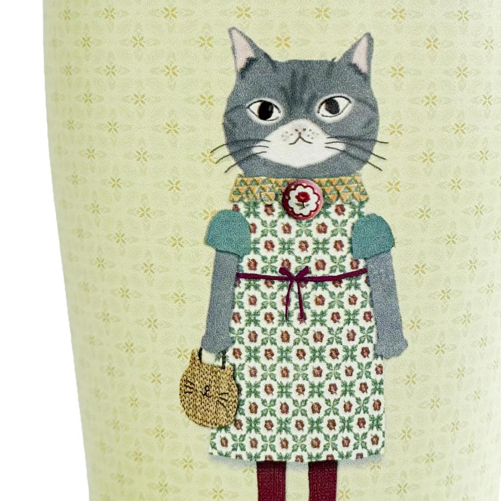 [Kusuguru Japan] Parlor Suzurando Tumbler with Lid, Small, 300ml, Swallow Design, CR