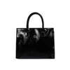 Women'S Large Capacity Tote Bag Versatile Pu Handbag One Shoulder Crossbody Satchels Bag Black White Commuter Bags