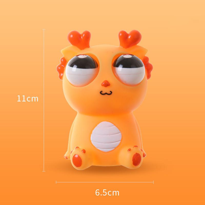 Funny Eyeball Burst Squeeze Toy Dragon Pinch Toys Kids Stress Relieving Venting Toys Fidget Toy Creative Decompression Toy