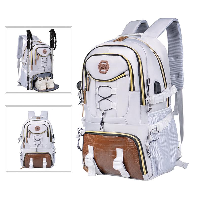 High-Value Large Capacity Casual Backpack for Travel & Mountaineering - Oxford Cloth