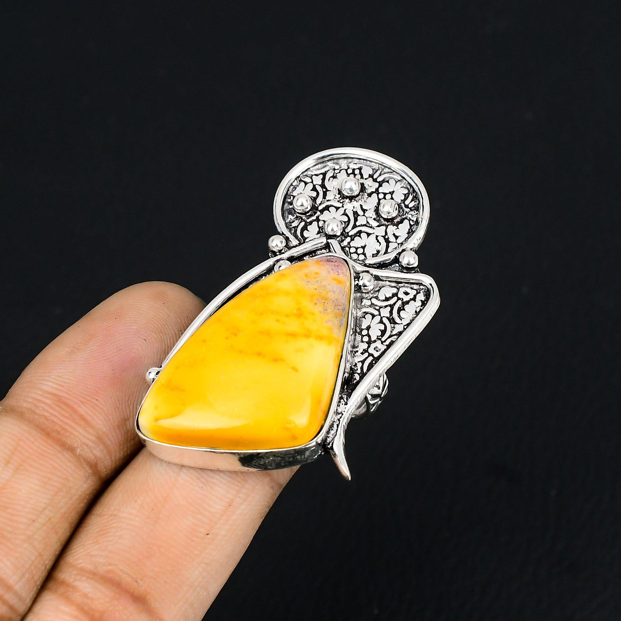 

Gift For Women Multi Stone Ring Size 8 925 Silver Natural Mookaite Gemstone 8