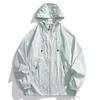 Unisex Ice Silk UV Protection Hooded Jacket - Breathable, Long Sleeve Summer Wear