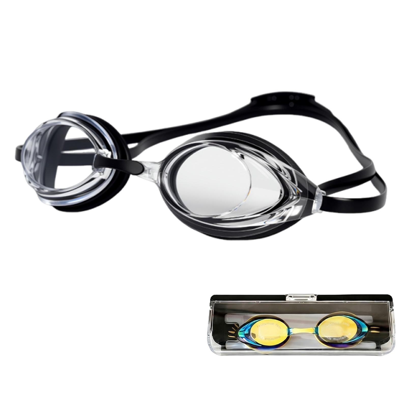 

Adult Swim Goggles Waterproof Racing Swimming Goggles No Leaking Anti-Fog for Training Competition Pool Leisure Plays чорний