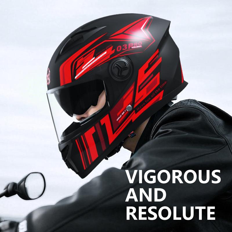 Motorcycle Helmet Men's Winter Warm Locomotive Electric Car Women's Four Seasons Universal Safety Helmet