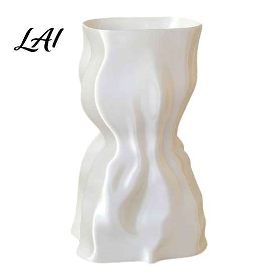 Minimalist Vase for Flowers 3D Printed Flower Vase Modern Living Room Unique Floral Vessel Bedroom Home Decor Creative Arrangement Artificial/Dried