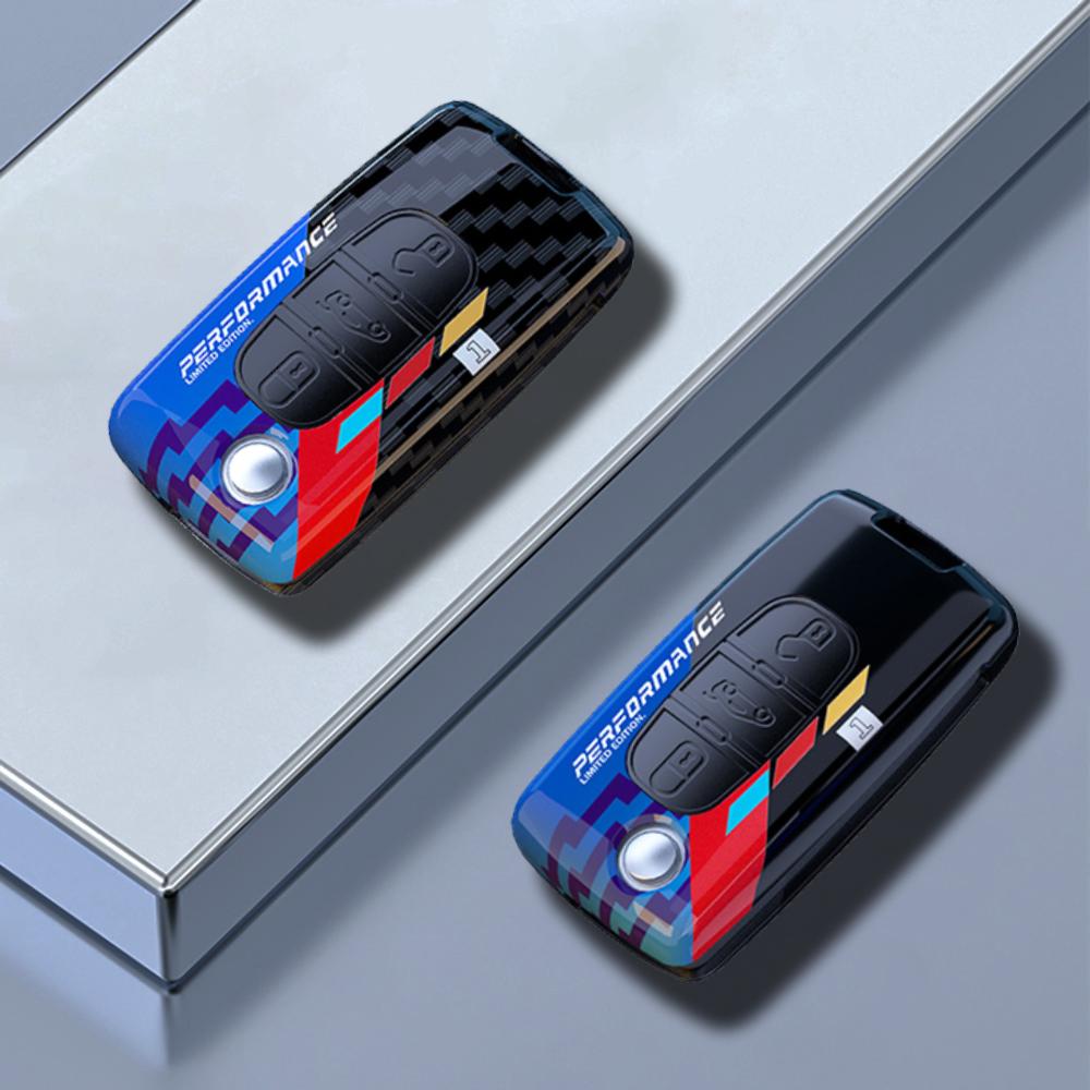Abs Carbon 2 3 Button Car Key Case Cover Holder Shell For Peugeot 308 207 307 3008 5008 For Citroen C2 C3 C4 C8 Keys Accessories