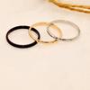1Pc Women/Girl Jewelry Wedding Band Fashion Ring Wedding Gift Stainless Steel Thin Stackable 2MM