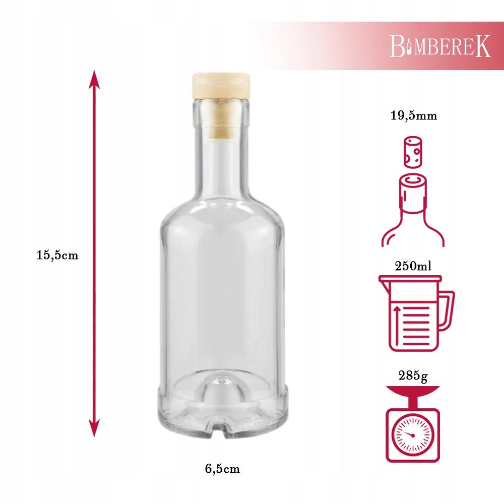 Butelka Na Prezent Tadek 250Ml Etykieta Czapka Mikołaja Na Likier Dekoracja