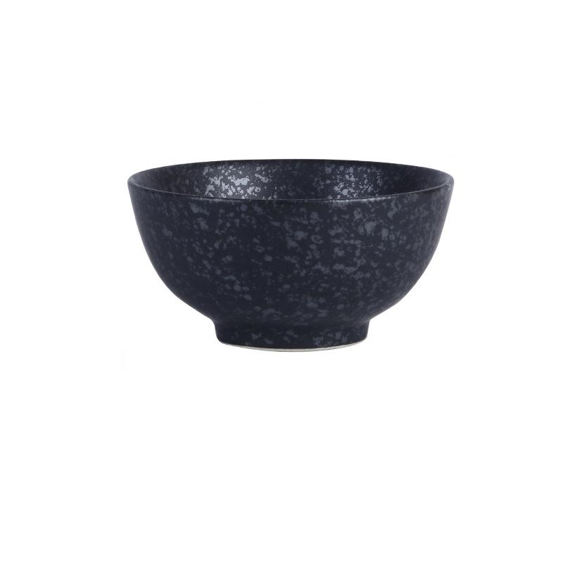 5inch Japanese Style Ceramic Rice Bowl Cereal Soup Dessert Snack Bowl Kitchen Salad Serving Bowl Tableware Microwave Safe 1pcs