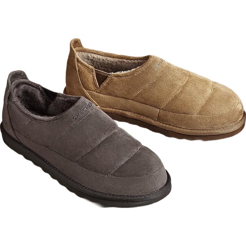 Skechers Men s Winter Fleece-Lined Slip-On Casual Boots 205179 42