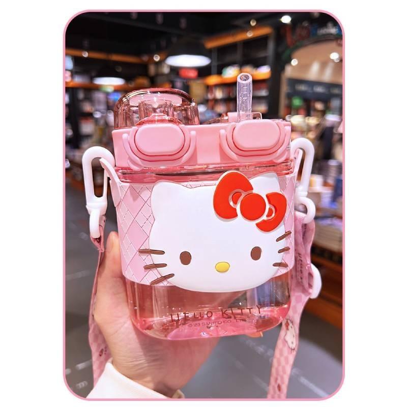 Tazza di Paglia per Bambini Stile Cartone Animato Portatile Borraccia 570ml Estate Scuola