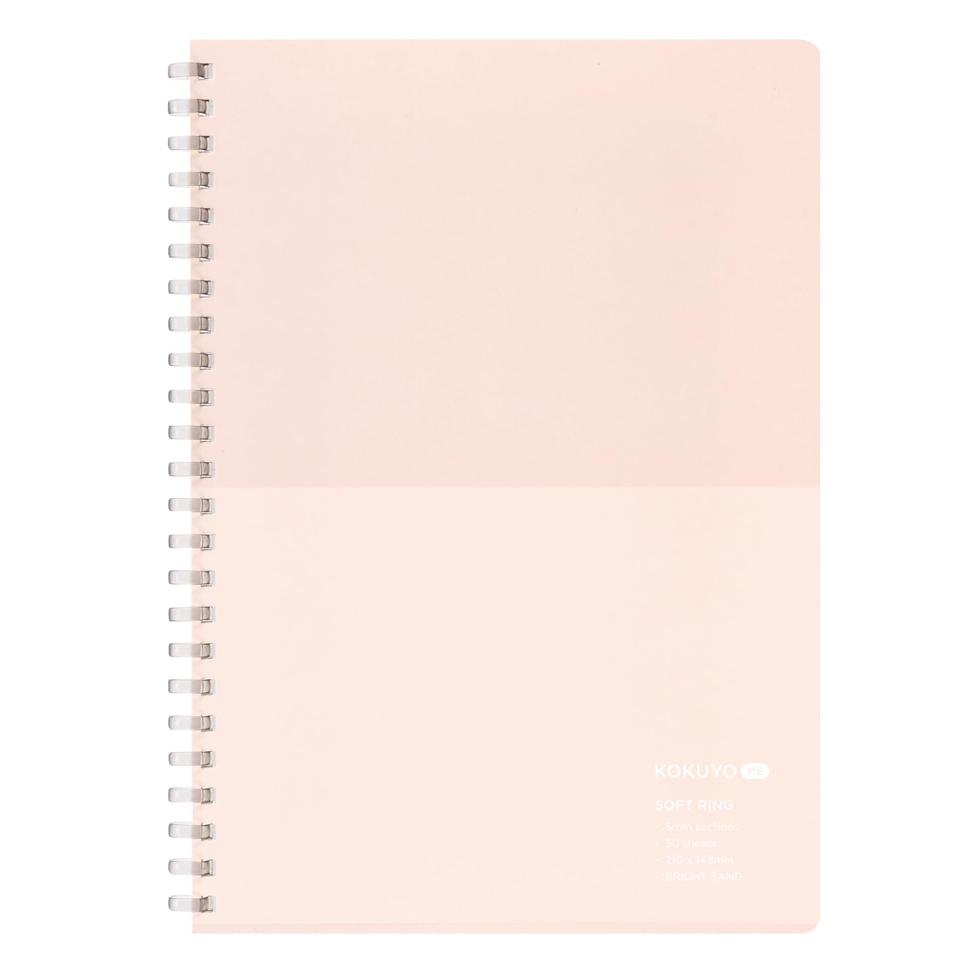 KOKUYO Soft Ring KOKUYO 50 5mm A5 Bright Notebook, ME, sheets, grid, size, Sand, KME-SR931S5LP