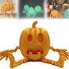 7CM 3D-tryckt Pumpa Män Festdekorationer Rekvisita Tillbehör Hemma Halloween Pumpa Tryckt Ledad Självlysande Pumpaman
