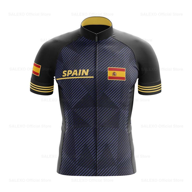 2026 Španělsko Pánský Tým Cyklistický Dres Sada Letní MTB Kolo Oblečení Uniforma Maillot Ropa Ciclismo Hombre Cyklistika Sportovní Oblečení Oblek