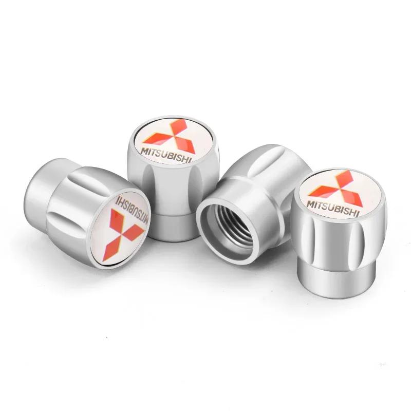 lcbk8 4PCS Car Wheel Tire Valve Stem Caps For Mitsubishi Ralliart ASX Eclipse Galant Mirage Montero EVO Xpander Auto Accessories